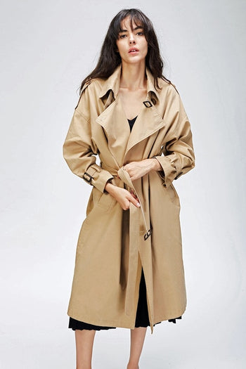2019 Autumn New Women's Casual trench Coat