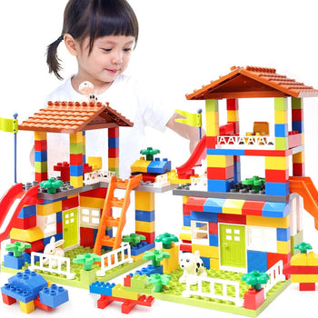Slide Blocks Compatible Castle Brick Toys For Children