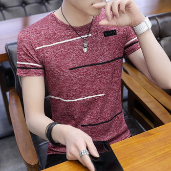 Korean Short Sleeve T Shirt Men
