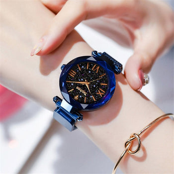 Luxury Magnetic Starry Sky Women Watches